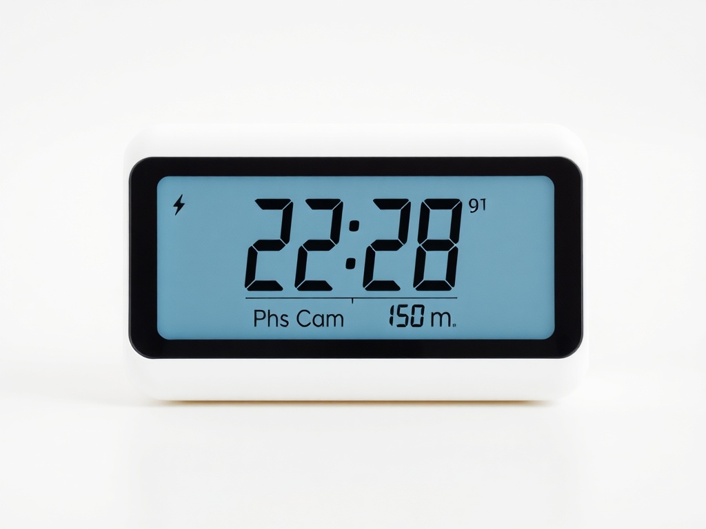 디지털 온습도계를 통해 실내 환경을 정밀하게 모니터링하는 모습